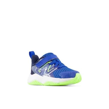 New Balance Baby ITRAVRB2 Running Shoe, Team Royal/Blue Oasis/Bleached Lime Glo, 2 US Unisex Infant - Image 4