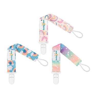 Babygoal Rainbow Pacifier Clips, 6 Pack Binky Paci Holder and Leash for Boys and Girls Fits for Most Pacifier, Binkie Styles & Baby Teethers & Toys and Gift 6PS26 - Image 8