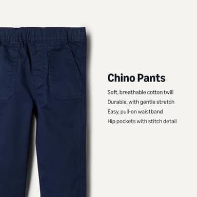 Amazon Essentials x Sofia Grainge Baby Boys' Stretch Chino, Navy, 24 Months - Image 2