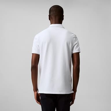 Calvin Klein Men's Stretch Pique Solid Tipped Polo Brilliant White - Image 2