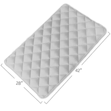 Magik & Kover Dog Crate Pad 2 Pack (42" x 28"), Soft Dog Crate Mat with Anti-Slip Bottom, Machine Washable Kennel Pad, Fits 42 Inch, Grey - Image 4