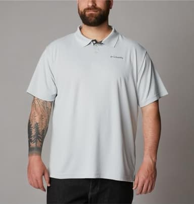 Columbia Mens Utilizer Short Sleeve Polo, Cool Grey, 3X - Image 9