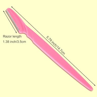 66 Eyebrow Razor and Face Razor for Women and Men, Eyebrow Hair Trimmer and Shaver with Protective Cover,Safe and Newbie Friendly - Image 4