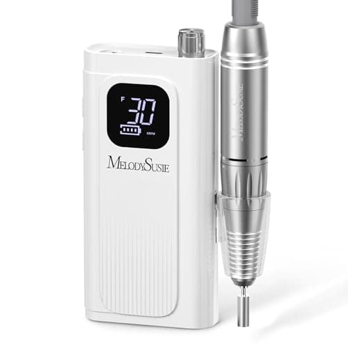 MelodySusie Professional Rechargeable Nail Drill 30000 RPM, Electric Nail File for Shaping, Removing & Polishing Gel Nails, Lightweight & Easy to Use, Ideal for Home & Salon Manicure Pedicure, SC300F - Image 1