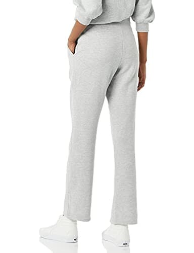 Amazon Essentials Women's Straight Leg Sweatpants with Drawstring for Women, Fleece - (Available in Plus Size), Grey Heather, Large - Image 2