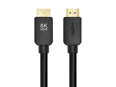 Monoprice Ultra 8K HDMI Cable - 8 Feet - Black | No Logo, High Speed, 8K@60Hz, 48Gbps, Dynamic HDR, eARC, Compatible with PS5 / Xbox Series X & Series S and More - Image 1