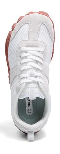 UBFEN Sneakers Barefoot Shoes for Womens Mens Minimalist Trail Running Hiking Comfortable Walking White Size US 7.5 Women/5.5 Men - Image 2