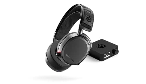 SteelSeries Arctis Pro Wireless Gaming Headset - High Fidelity 2.4 GHz Wireless - Mixable Bluetooth - Non-Stop Dual Battery - OLED Base Station - AI Noise Canceling Mic - PC, PS5, PS4, Mobile - Black - Image 1