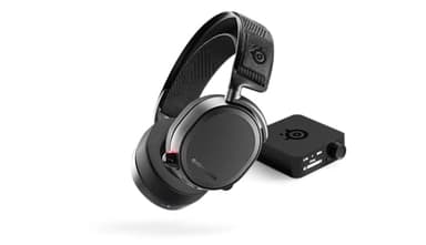 SteelSeries Arctis Pro Wireless Gaming Headset - High Fidelity 2.4 GHz Wireless - Mixable Bluetooth - Non-Stop Dual Battery - OLED Base Station - AI Noise Canceling Mic - PC, PS5, PS4, Mobile - Black - Image 1