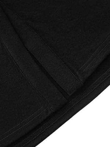 Berydress Women's Casual Beach Summer Dresses Solid Cotton Flattering A-Line Spaghetti Strap Button Down Midi Sundress (L, 6046-Black) - Image 7