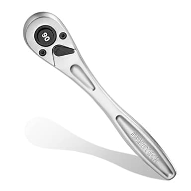 DURATECH 1/2 Ratchet Handle, 90-Tooth Socket Wrench, Reversible Ratchet Wrench, Quick-release - Image 1