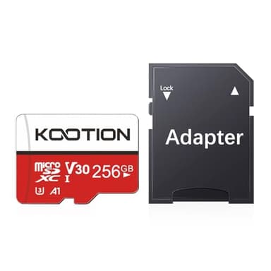 KOOTION 256GB Micro SD Card UHS-I U3 V30 4K for Camera/Action Camera/Drone/Smartphone, Class 10 MicroSDXC Memory Card with Adapter - Image 8