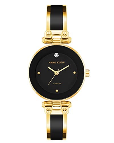 Anne Klein Women's Genuine Diamond Dial Bangle Watch - Image 1