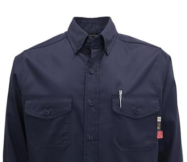 KONRECO FR Shirts for Men 6.5oz Lightweight Work Uniform Flame Resistant Welding Shirt/Water & Stain Repellent - Image 4