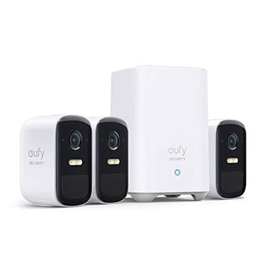 eufy security, eufyCam 2C Pro 3-Cam Kit, Wireless Home Security System with 2K Resolution, 180-Day Battery Life, HomeKit Compatibility, IP67, Night Vision, and No Monthly Fee. - Image 1