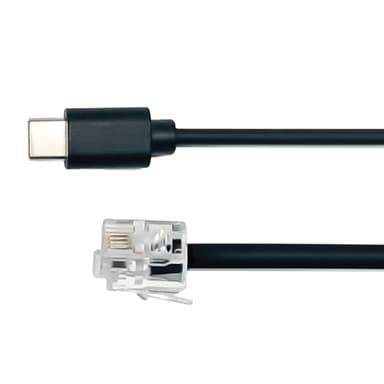 USB-C to RJ11 Power Cord for Escort Radar Detectors Including MAX 360, MAX 360c, IX, IXc, 9500 IX, MAX II, MAX 3, MAX 4, MAX 360c MKII, MAX 360 MKII, MAXcam 360c, Redline 360c & Additional Models - Image 1