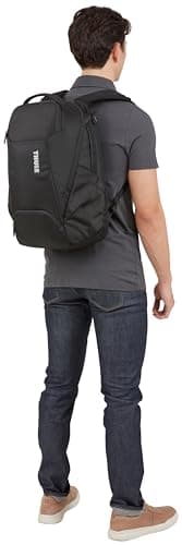 Thule Accent Laptop Backpack New - Fits MacBook - Hardshell Protective Compartment - Quick Access Front Pocket - Side Zipper Pocket - 100% Recycled Fabric - Hidden Back Pocket - Image 12