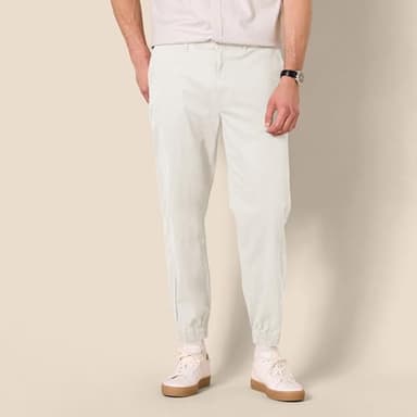 Amazon Essentials Men's Straight-Fit Chino Jogger Pant, Stone, Large - Image 6