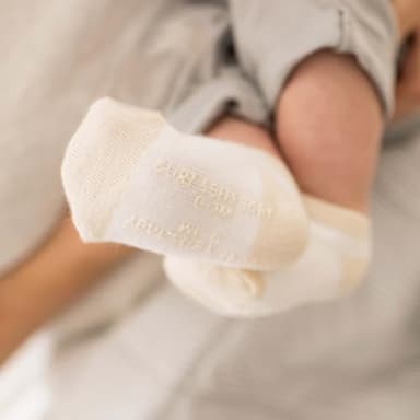 Burt's Bees Baby Baby Socks Ankle or Crew Height Made with Soft Organic Cotton - 6 Packs With Non-Slip Grips for Babies and Newborn Babies - Image 3