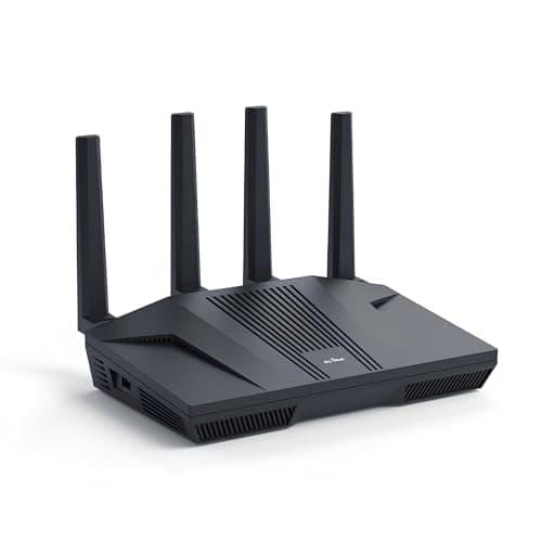 GL.iNet GL-MT6000 (Flint 2) WiFi 6 High Speed Gaming Routers for Wireless Internet, 2 x 2.5G Ethernet Ports for Fiber Optic Modem, Long Range Computer VPN WiFi Router, Home & Business - Image 1