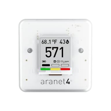 SAF Aranet4 Home: Wireless Indoor Air Quality Monitor for Office or School (CO2, Temperature, Humidity and More) Portable, Battery Powered, E-Ink Screen, App for Configuration & Data History - Image 1