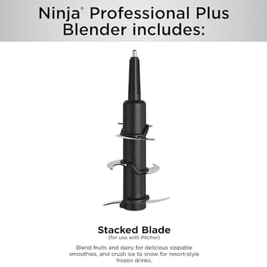Ninja BN701 Professional Plus Blender, 1400 Peak Watts, 3 Functions for Smoothies, Frozen Drinks & Ice Cream with Auto IQ, 72-oz.* Total Crushing Pitcher & Lid, Dark Grey - Image 9