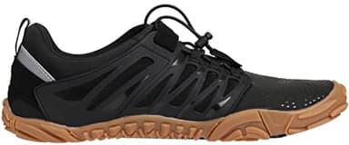 WHITIN Men's Trail Running Shoes Minimalist Barefoot Wide Width Toe Box Size 10 Gym Workout Fitness Low Zero Drop Comfy FiveFingers Black Gum 43 - Image 5