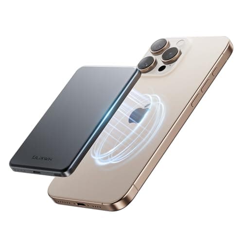 ULiXWH SlimMag Power Bank 5000mAh, Magnetic Wireless Portable Charger with Fast Charging, Enhanced Safety for MagSafe Battery Pack for iPhone 16 Pro Max/16 Pro/16/15/14/13/12 - Image 1