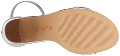 The Drop Women's Rebecca Strappy High Block Heel Sandal, Silver, 8 - Image 4