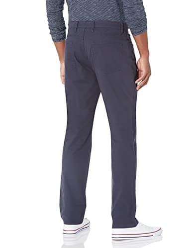 Amazon Essentials Men's Chinos, Athletic Fit, Work Pants, 5-Pocket, Comfort Stretch, Navy, 38W x 32L - Image 2