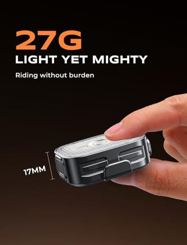 Viccux Bike Lights Set with Wide-Angle Reflectors, 8+6 Modes & Ultra-Light Bicycle Lights Powersports Accessory, IP65 Waterproof & Dual USB-C 1-2 Hrs Fast Charge Bike Light for Road Mountain Cycling - Image 3