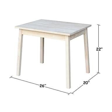 IC International Concepts Child's Table, Solid Wood Craftsmanship, Perfect for Arts, Crafts, Homework & Play, Easy to Assemble, Customize with Paint or Stain - Unfinished - Image 2
