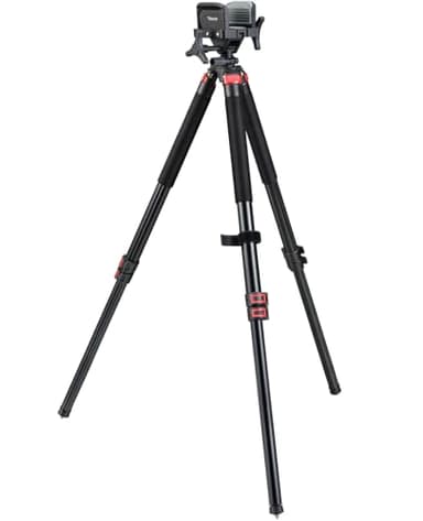 Trakiom Clamping Tripod Rest with Sturdy Aluminum Frame, Lightweight, Provides Stability, Adjustable Legs, and Hands-Free Operation for Outdoors - Image 1