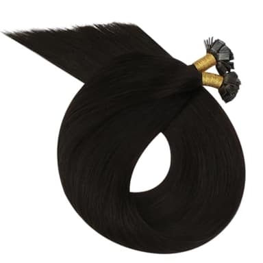 Ugeat 24 Inch Flat Tip Hair Extensions Human Hair Dark Brown Ktips Hair Extensions for Long Brown Keratin Flat Tips for Office Add Length 50G 50S Long Hairstyles for Women #2 - Image 8