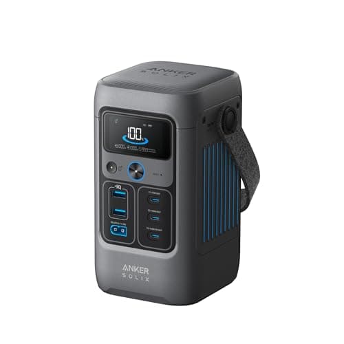 Anker SOLIX C200 DC Power Bank Station, 192Wh Portable Power Station, LiFePO4 Battery, 200W Solar Generator, for Outdoor Camping, Traveling, and Emergencies (No Wall Charger Included) - Image 1