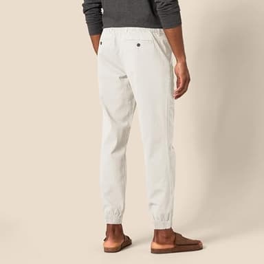 Amazon Essentials Men's Straight-Fit Chino Jogger Pant, Stone, Large - Image 3