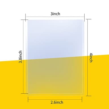 100 Pack 3"x4" Hard Plastic Card Sleeves Top Loaders for Cards, Baseball Card Protectors Hard Plastic, for Baseball Card, Game Cards, Trading Card, and So on - Image 2