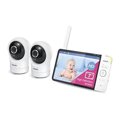 VTech RM7764-2HD Smart WiFi 2 Camera BabyMonitor, 360° Pan&Tilt, 10X Zoom, 7” HD Display & NightVision, Soothing Sounds, 2-Way Talk, Temperature & Motion Detection - Image 12