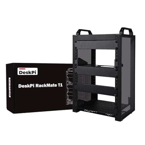 GeeekPi 8U Server Cabinet, 10 inch Server Rack for Network, Servers, Audio, and Video Equipment, DeskPi RackMate T1 Rackmount, 7.87 inch Depth - Image 1