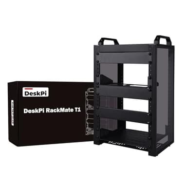 GeeekPi 8U Server Cabinet, 10 inch Server Rack for Network, Servers, Audio, and Video Equipment, DeskPi RackMate T1 Rackmount, 7.87 inch Depth - Image 1