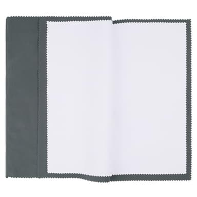 SIFFOI 2 Pack X-Large 14''x11'' Silver Jewelry Polishing Cloths, Premium Silverware Cleaning Cloth for 925 Silver, Gold, Double Layer Polishing Puff Cloths Grey - Image 1