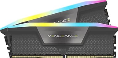 CORSAIR Vengeance RGB DDR5 32GB (2x16GB) DDR5 6400MHz CL32 AMD Expo Intel XMP iCUE Compatible Computer Memory – Gray (CMH32GX5M2B6400Z32) - Image 1