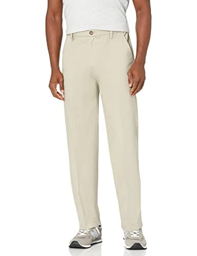 Dockers Men's Classic Fit Workday Khaki Smart 360 Flex Pants (Regular and Big & Tall), Safari Beige, 36W x 29L - Image 1