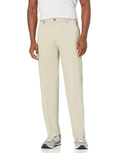 Dockers Men's Classic Fit Workday Khaki Smart 360 Flex Pants (Regular and Big & Tall), Safari Beige, 36W x 29L - Image 1