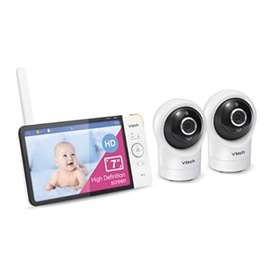VTech RM7764-2HD Smart WiFi 2 Camera BabyMonitor, 360° Pan&Tilt, 10X Zoom, 7” HD Display & NightVision, Soothing Sounds, 2-Way Talk, Temperature & Motion Detection - Image 13