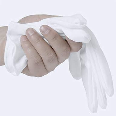 3 Pairs White Cotton Gloves for Dry Hands Eczema SPA Moisturizing - Work Glove Liners for Serving Costume Inspection - Image 5