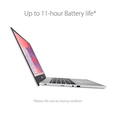 ASUS Chromebook CX1, 15.6" FHD NanoEdge Display, Intel Celeron N4500 Processor, 64GB eMMC Storage, 8GB RAM, ChromeOS, Transparent Silver, CX1500CKA-AS84F - Image 4