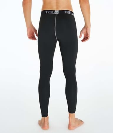 TELALEO 5 Pack Men's Compression Pants for Workout, Running,Basketball,Football-Sports Baselayer Leggings M - Image 4