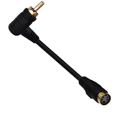 Traovien Gold-Plated S-Video to RCA Cable Composite RCA Male to S-Video 4 Pin Mini DIN Terminale Female AV Stereo Audio Conversion Cable S-Video -2PCS 15CM (4Pin Female to RCA Male 90 Degree) - Image 5