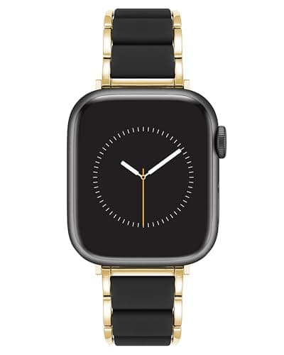 Anne Klein Silicone Fashion Bracelet for Apple Watch, Secure, Adjustable, Apple Watch Replacement Band, Fits Most Wrists - Image 1